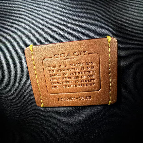 Coach Mini Rowan Crossbody Bag With Charms CBJ15 In Leather/Silver/Ice Blue NWT - Picture 9 of 10